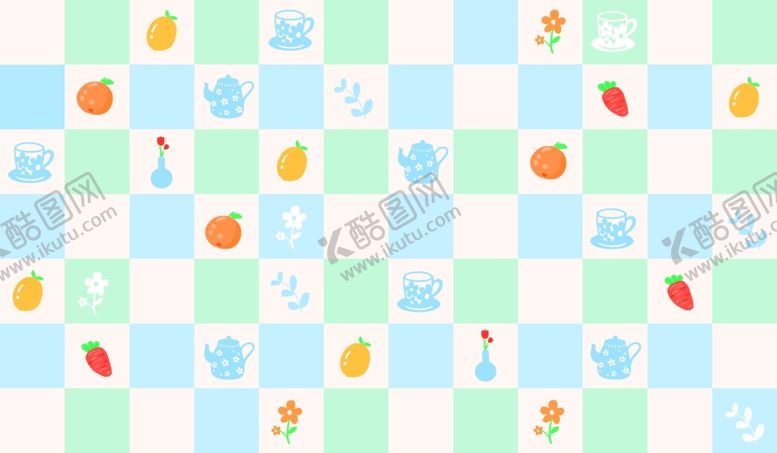 编号：91174311020240319353【酷图网】源文件下载-可爱动物图案的清新背景