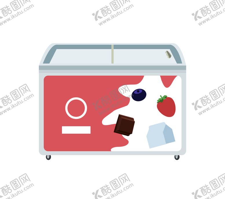 编号：90276409211911513415【酷图网】源文件下载-冰柜插画