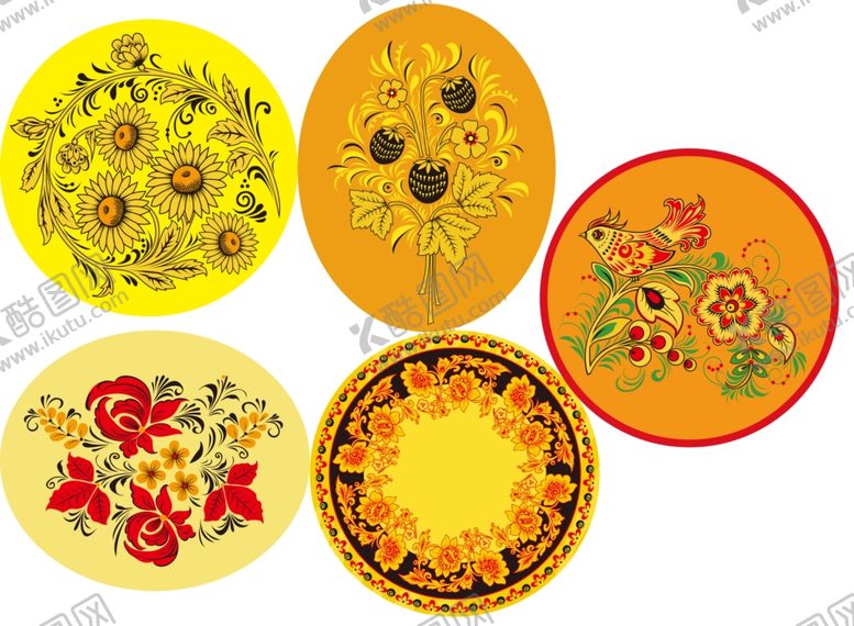 编号：22057304190457021806【酷图网】源文件下载-黄色圆形底图