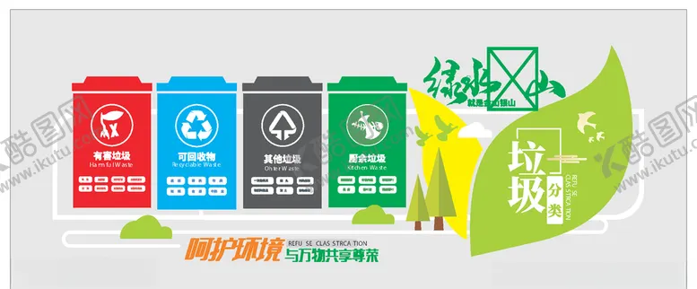 编号：68207805010839131940【酷图网】源文件下载-垃圾分类文化墙
