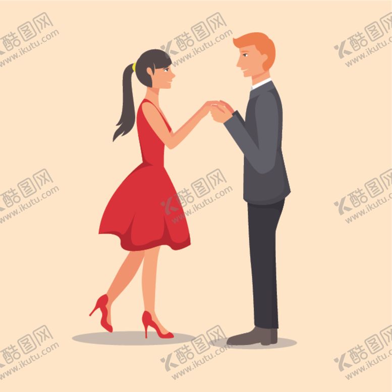 编号：93814505100710438282【酷图网】源文件下载-卡通人物求婚