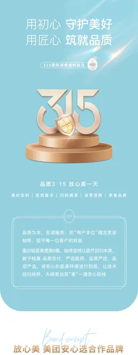 简约高端医美专业315品质保障详情页