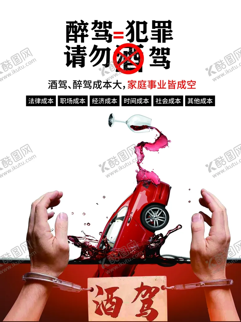 编号：51141104201627053942【酷图网】源文件下载-醉驾海报