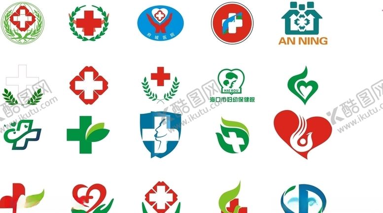 编号：20644410191952365940【酷图网】源文件下载-医院标志大全矢量图