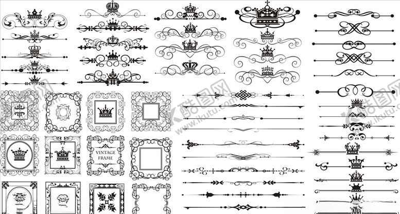 编号：29347309232304473222【酷图网】源文件下载-欧式花纹花边