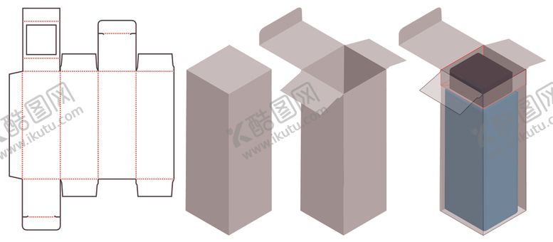 编号：57976310100520578875【酷图网】源文件下载-纸质包装盒刀模设计图