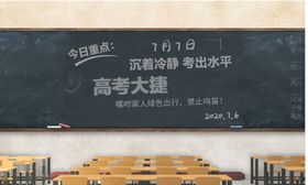 黑板高考大捷校园教室