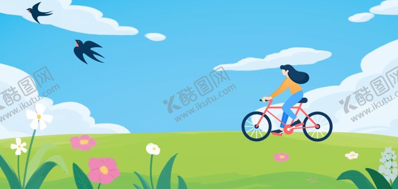 编号：13266404221635248761【酷图网】源文件下载-春季骑行
