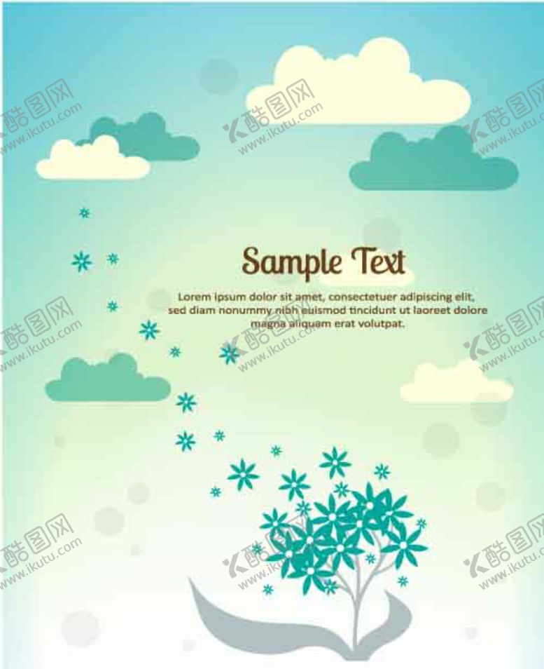 编号：87835109120754513135【酷图网】源文件下载-天气花朵小花背景唯美卡通