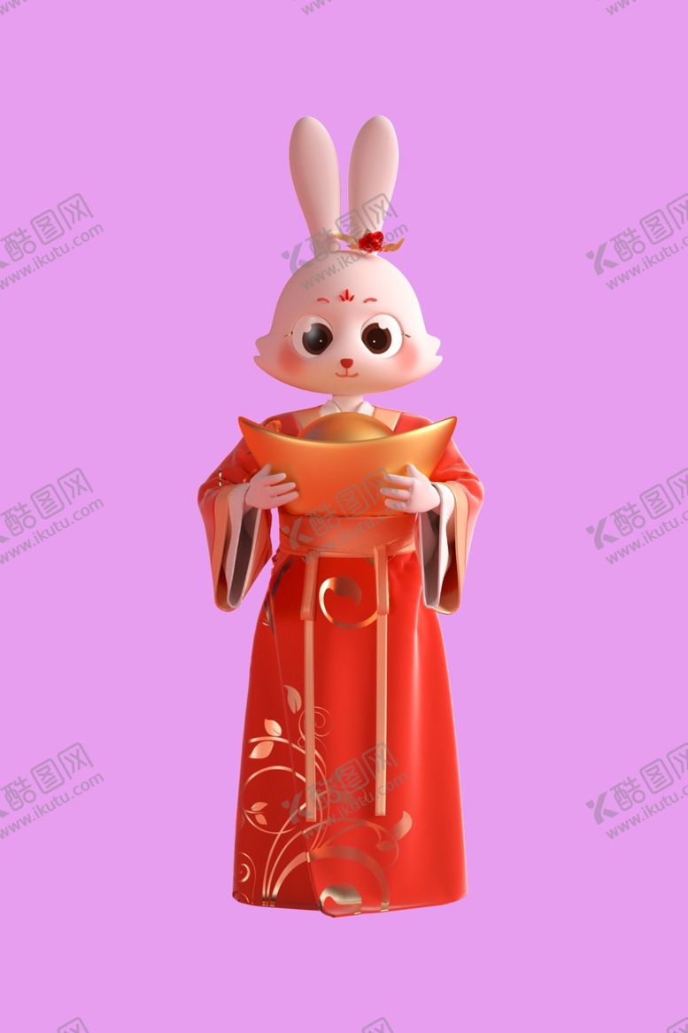 编号：60707101261617005240【酷图网】源文件下载-3D动画兔子