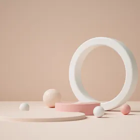 立体展台 C4D电商海报 台子