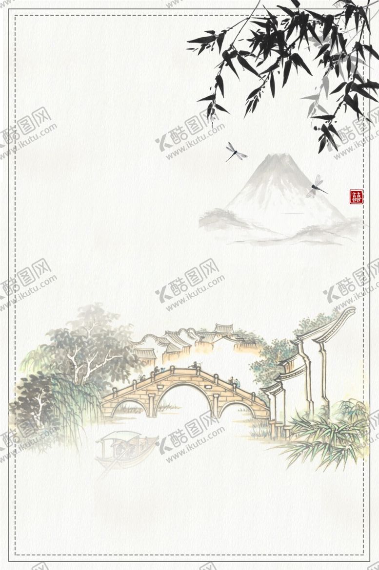 编号：71696910111544382771【酷图网】源文件下载-水墨装饰画