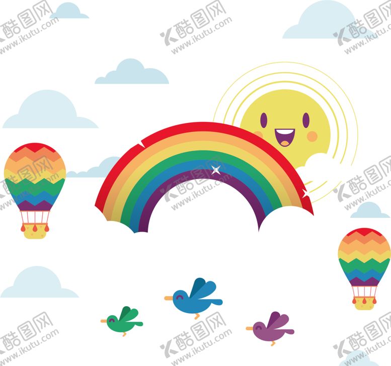 编号：79134505021500213430【酷图网】源文件下载-彩虹