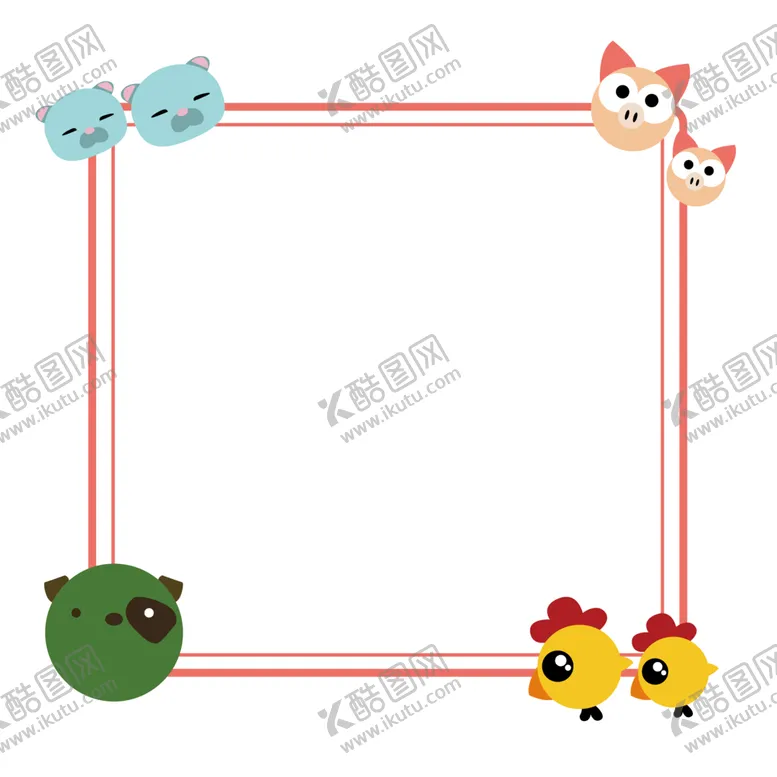 编号：70426101131917551179【酷图网】源文件下载-卡通边框PNG 可爱相框 标签