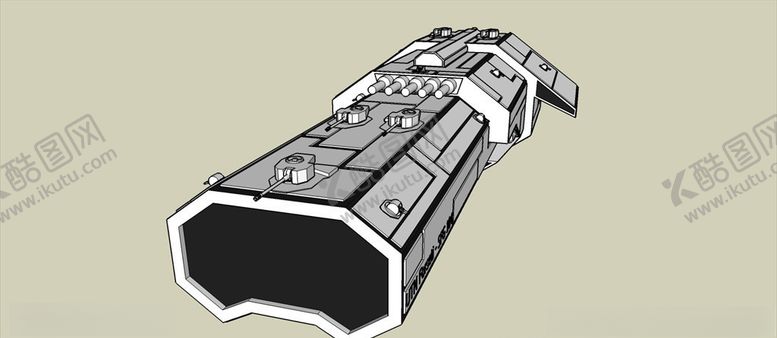 编号：66406110061629161912【酷图网】源文件下载-太空大型飞船模型