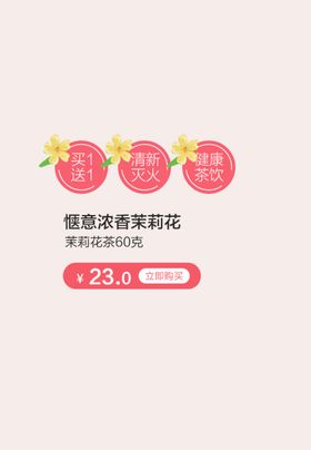 清新茉莉花花鸟画