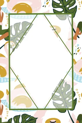 绿植合成背景促销海报