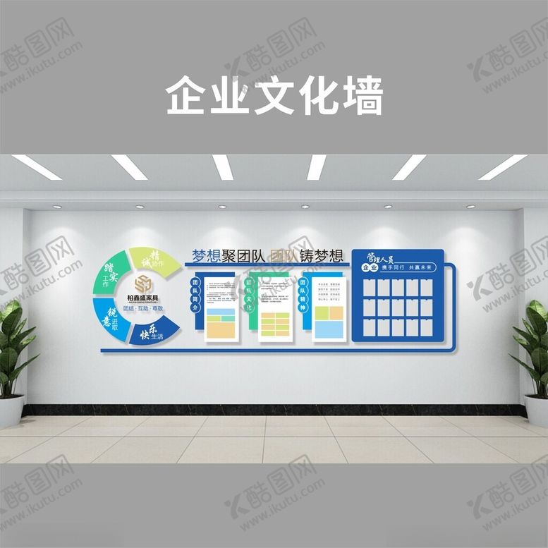编号：11044502211740092012【酷图网】源文件下载-企业文化墙