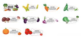 多样蔬菜图标集合