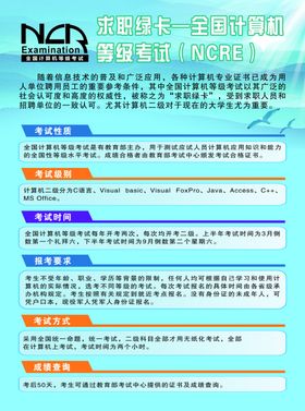 全国计算机等级考试宣传页