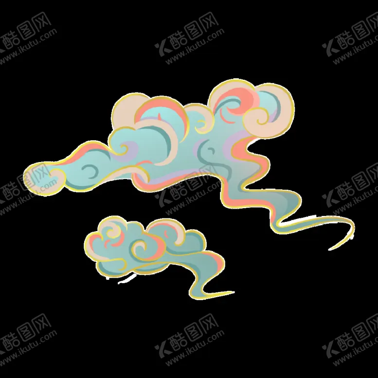 编号：31537210170903281397【酷图网】源文件下载-国潮   祥云    敦煌  