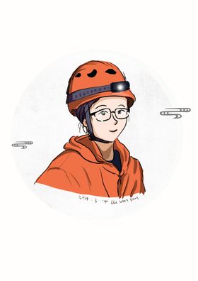 手绘女生卡通头像