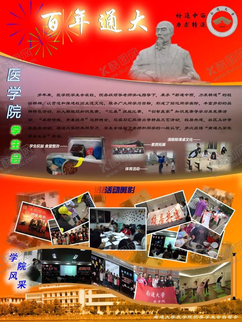 编号：82515109151127304856【酷图网】源文件下载-南通大学医学院百年校庆展板