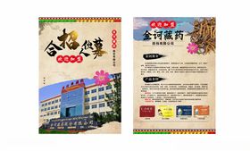 藏药宣传单海报设计