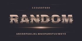 3D字体设计发光立创意艺术