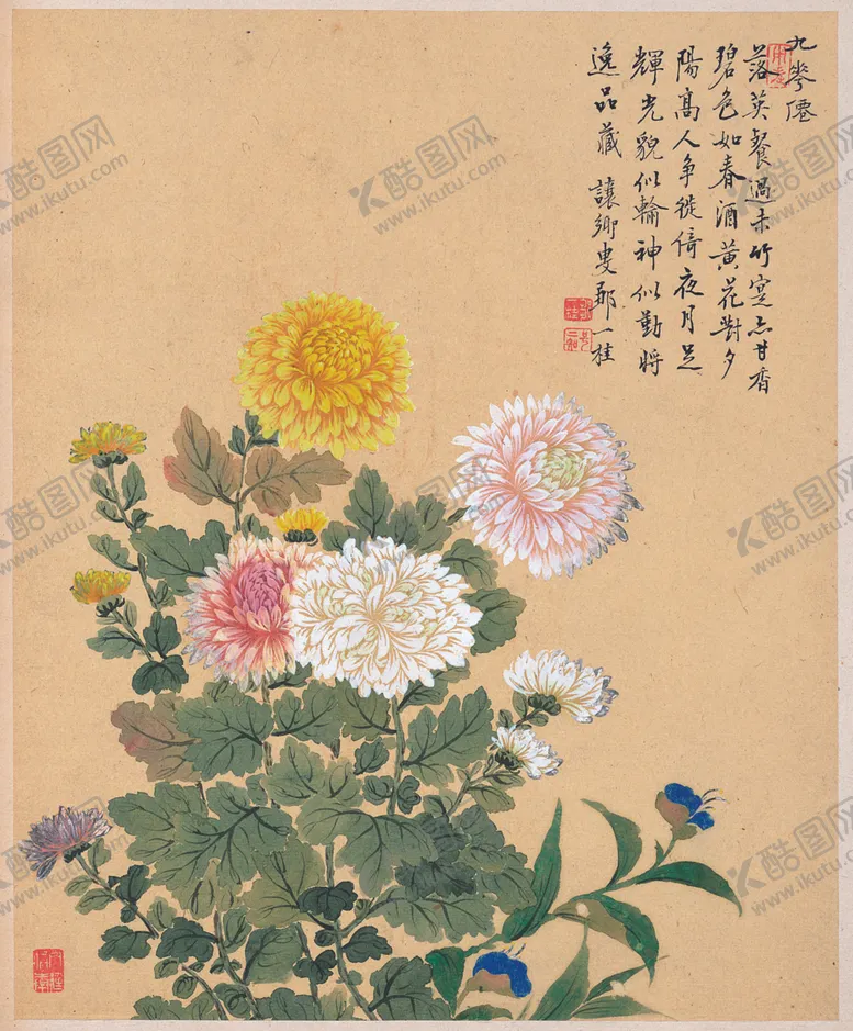 编号：24632706261059213021【酷图网】源文件下载-中国风花鸟工笔画
