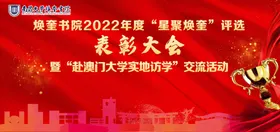 表彰大会红色议背景奖杯红色背景