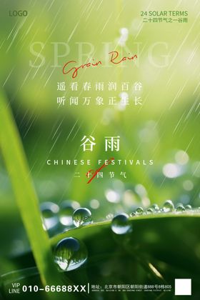 谷雨海报杂志单片宣传宣传单