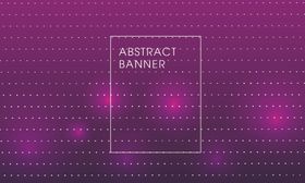紫色背景精美线条banner现代时尚