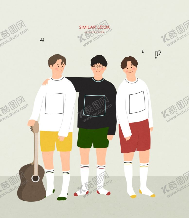 编号：11772410291338455855【酷图网】源文件下载-朋友卡通插画