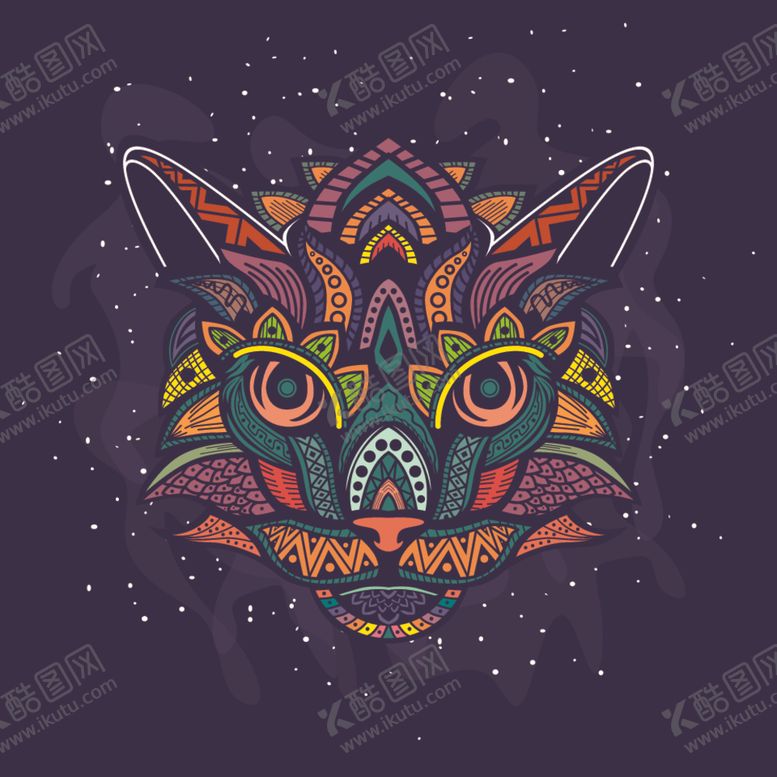 编号：48457409281027056081【酷图网】源文件下载-矢量动物头像