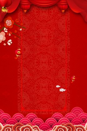 龙抬头喜庆背景板