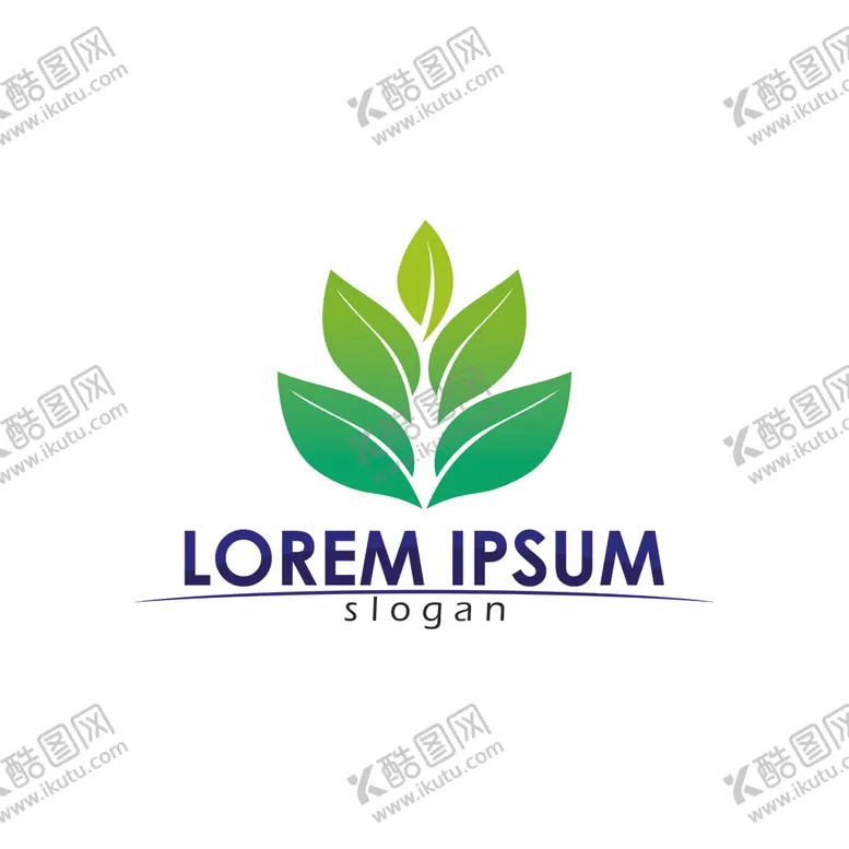 叶子图标logo炫彩志logo设计
