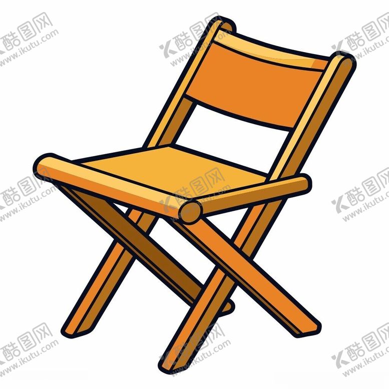编号：97770101311136373254【酷图网】源文件下载-图标风格的折叠椅