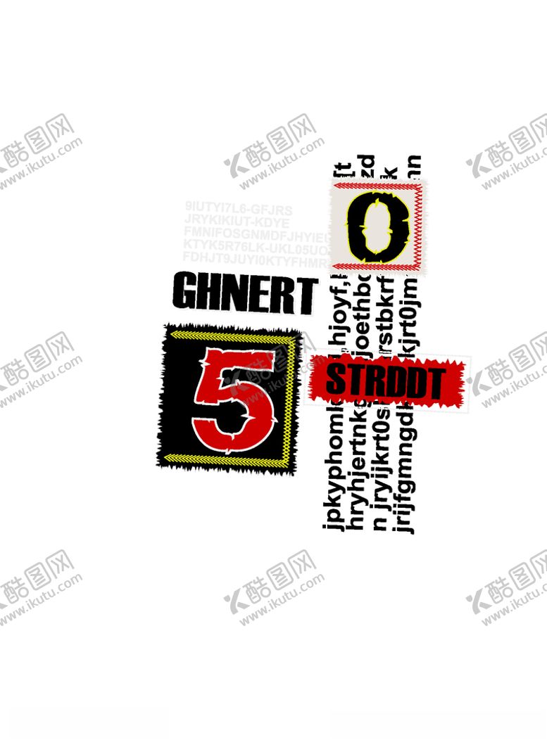 编号：84216009220044249678【酷图网】源文件下载-字母印花