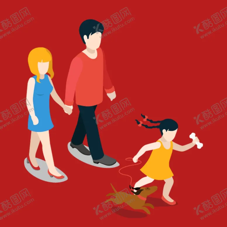编号：96337302191549518622【酷图网】源文件下载-幸福家庭人物
