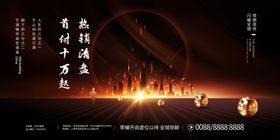 热销开盘地产开盘广告房地产展板