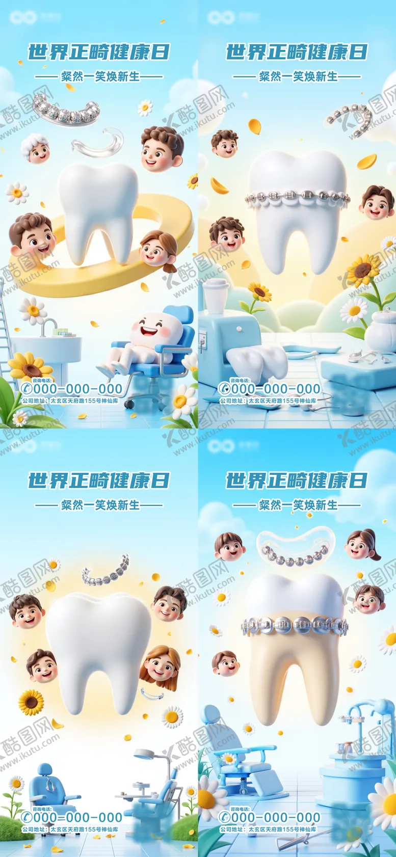 编号：69649906151308273221【酷图网】源文件下载-世界正畸健康日海报