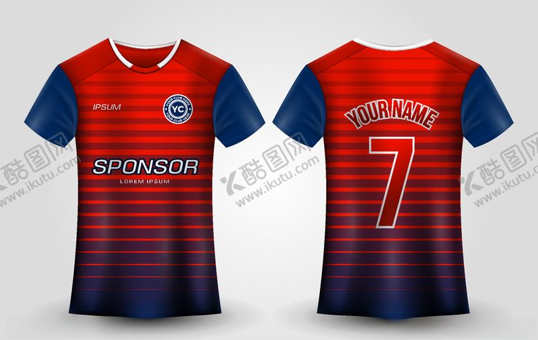 编号：89748609201001233694【酷图网】源文件下载-世界杯足球队服运动服T恤设计