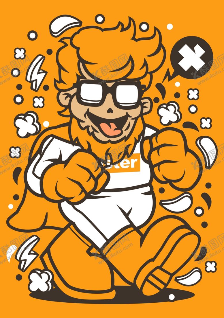 编号：72968612090203498782【酷图网】源文件下载-开心大叔卡通插画
