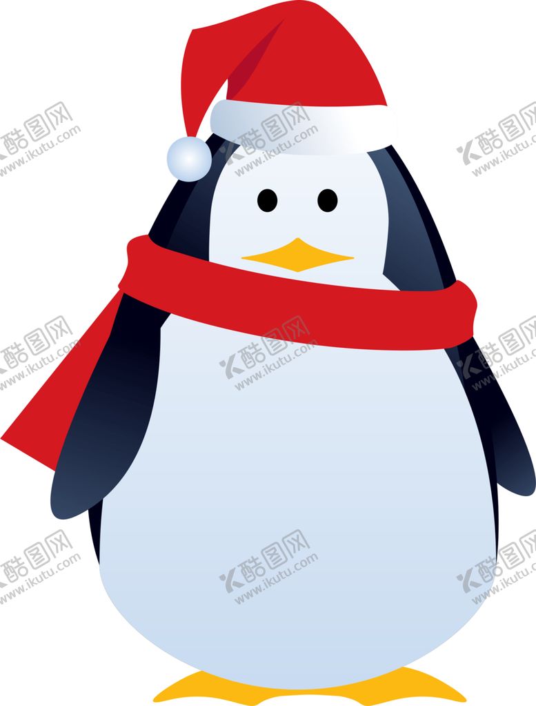 编号：67786006160348412932【酷图网】源文件下载-圣诞企鹅卡通图片