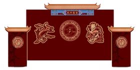 中式传统舞台背景设计