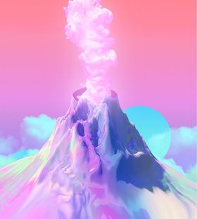 渐变彩色光晕光源皮革纹理底纹背景