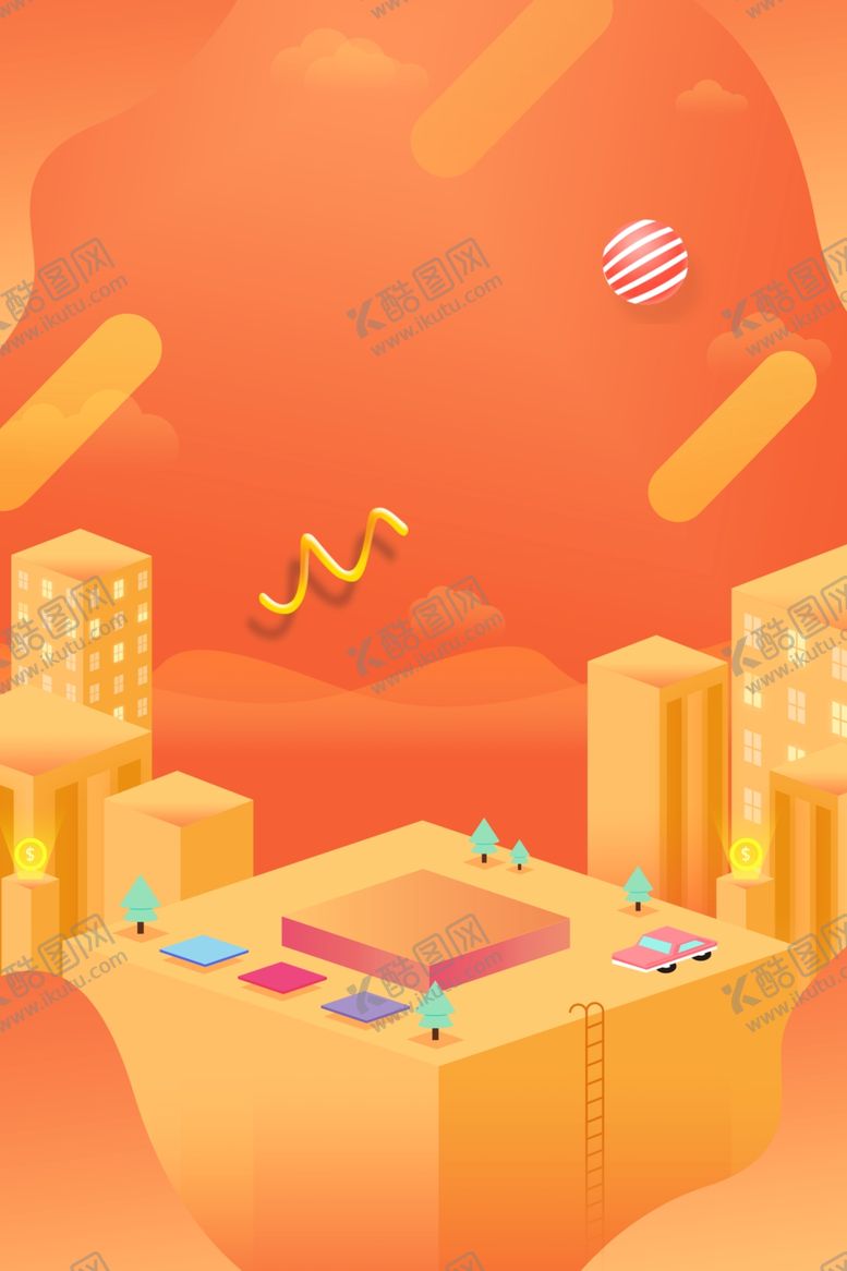 编号：54770509182051319267【酷图网】源文件下载-促销立体商场氛围开心热闹背景