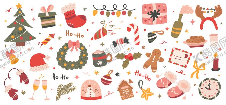 编号：55358810311618515640【酷图网】源文件下载-圣诞装饰素材
