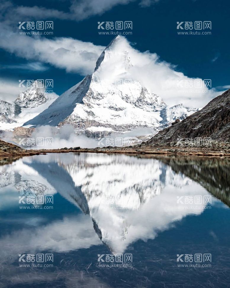 编号：34179111251824239099【酷图网】源文件下载-雪山山脉装饰画湖泊